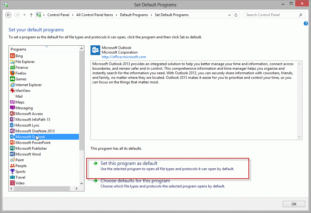 gpo setting to change default mail client